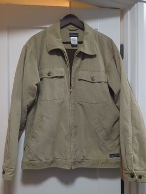 Vintage Patagonia Khaki Corduroy Workfield Zip Jacket